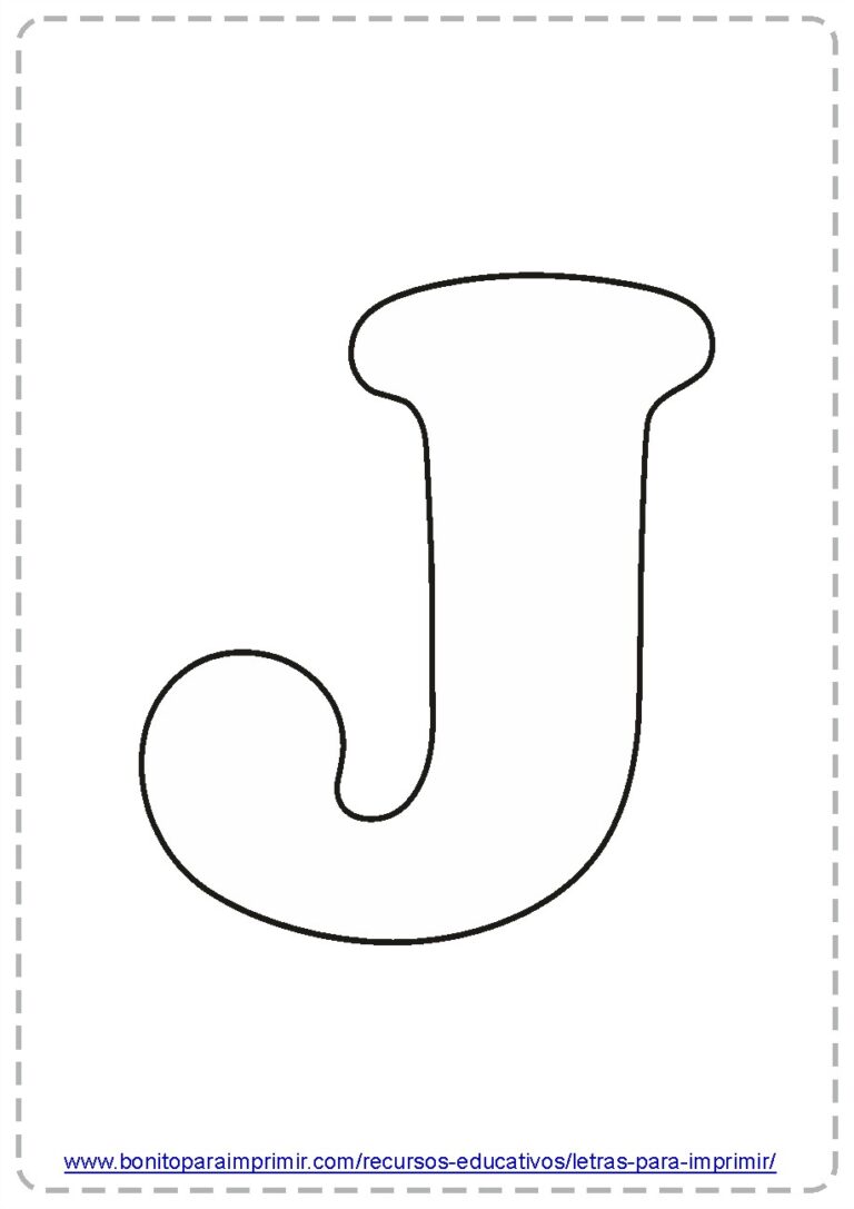 Letras J para imprimir - Letras para imprimir
