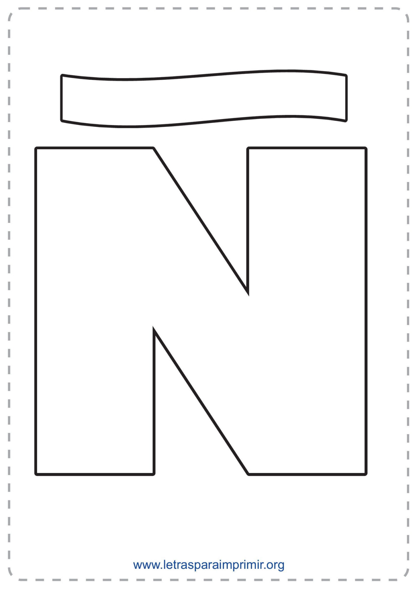 Letras Ñ para imprimir - Letras para imprimir