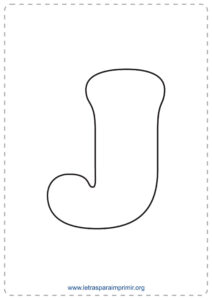 Letras J para imprimir - Letras para imprimir