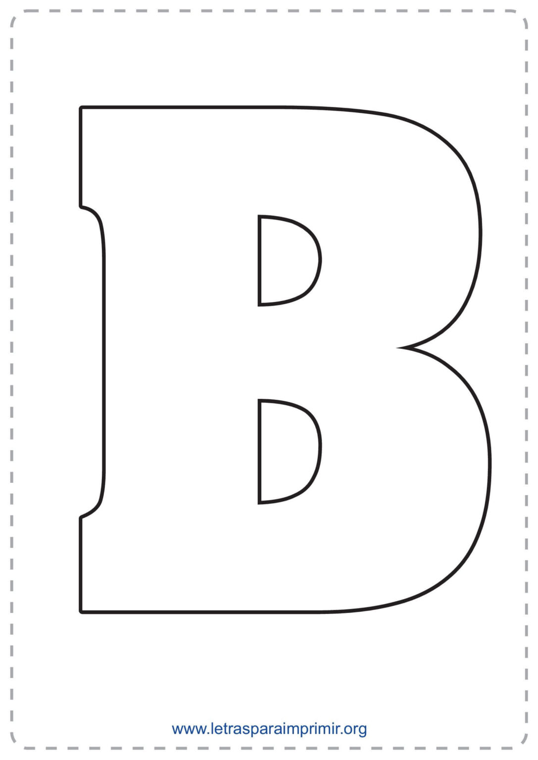 Letras B para imprimir - Letras para imprimir