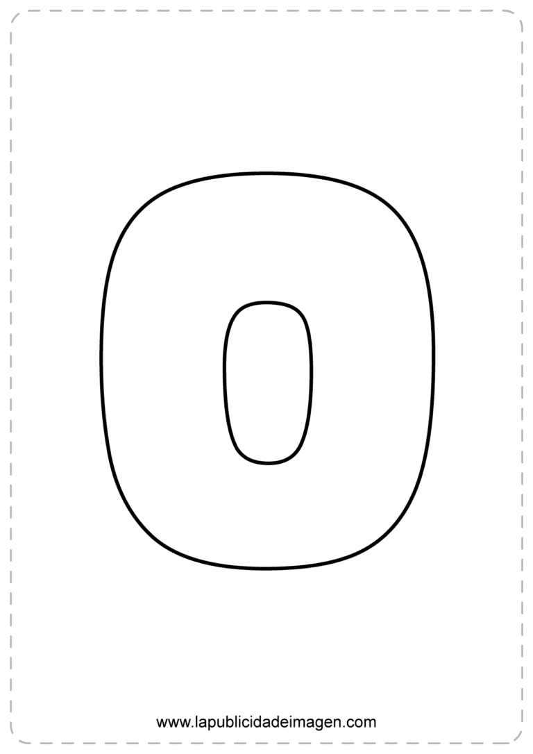 Numero 0 para imprimir - Letras para imprimir