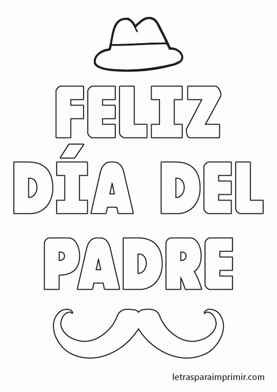 MOLDES DIA DEL PADRE - Letras para imprimir
