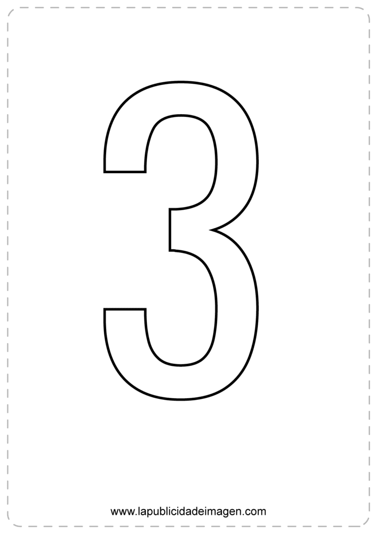Numero 3 para imprimir - Letras para imprimir
