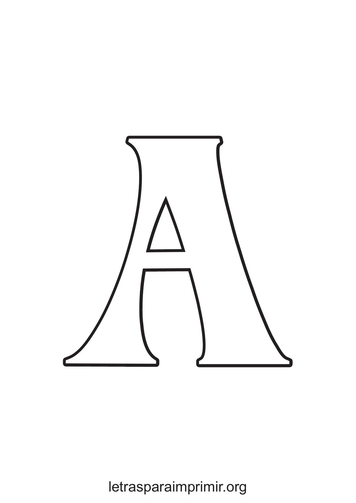 moldes de letras mayusculas bonitas grandes