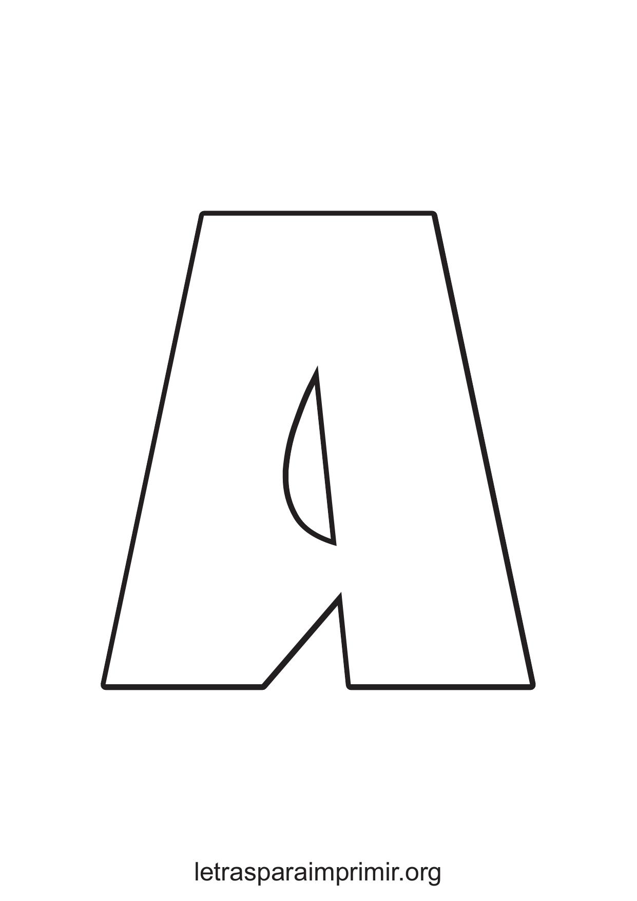 abecedario moldes letras para imprimir