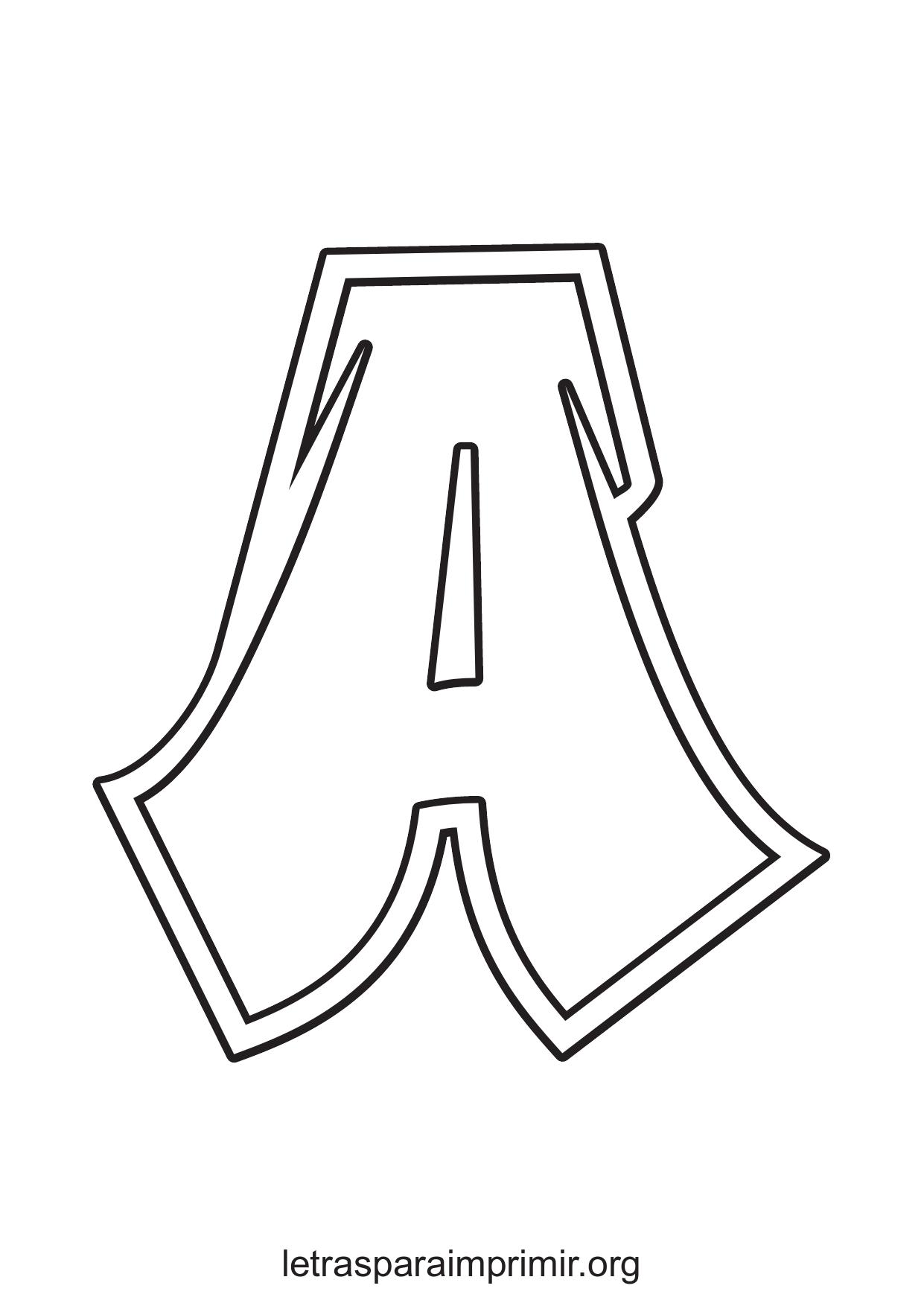 letras bonitas moldes abecedario