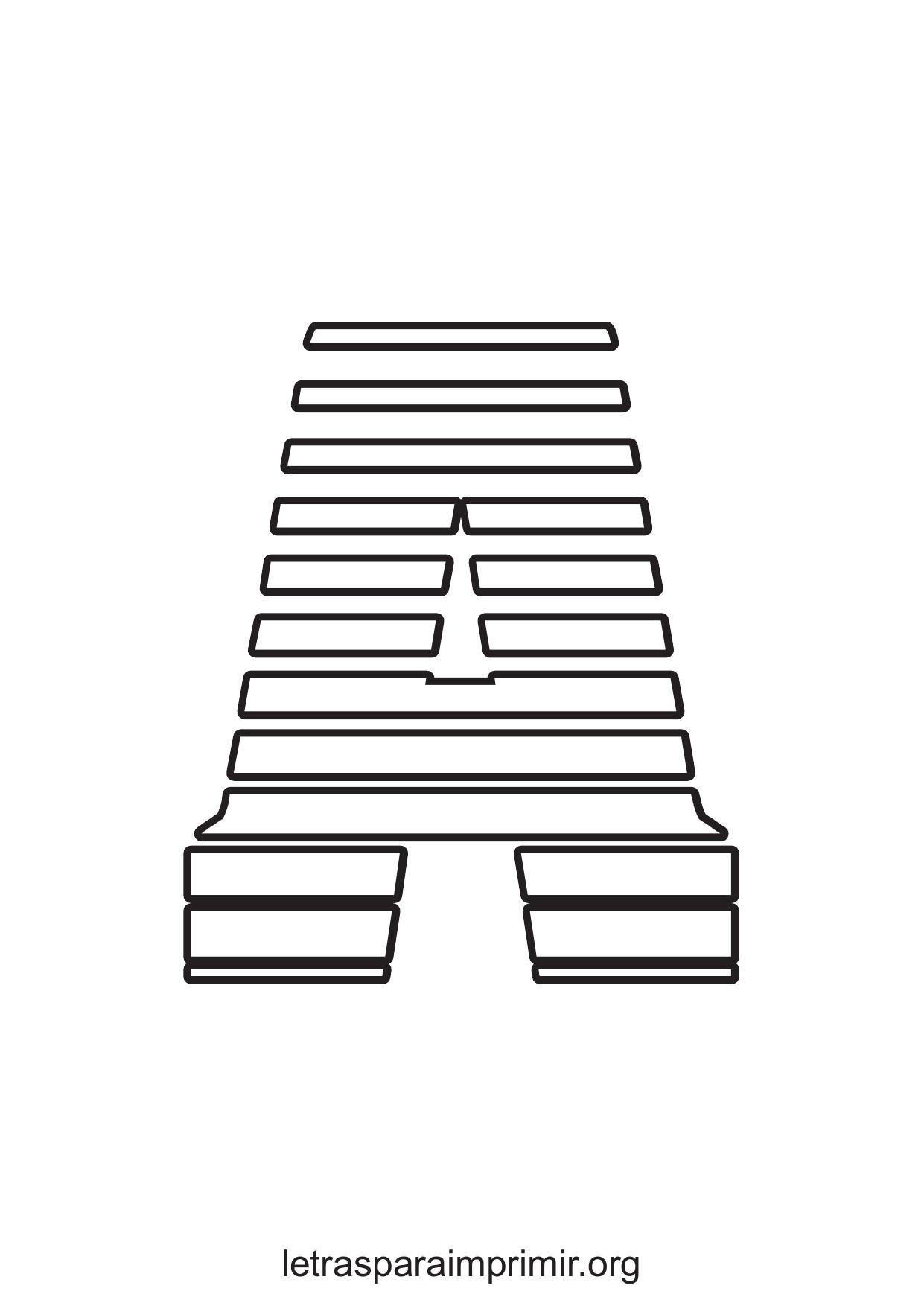 moldes de letras del abecedario